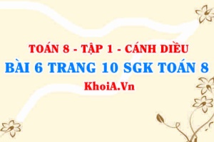 Bài 6 trang 10 Toán 8 tập 1 SGK Cánh diều